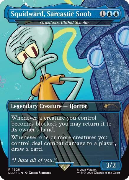 Squidward, Sarcastic Snob - Grazilaxx, Illithid Scholar (1928) [Secret Lair Drop]