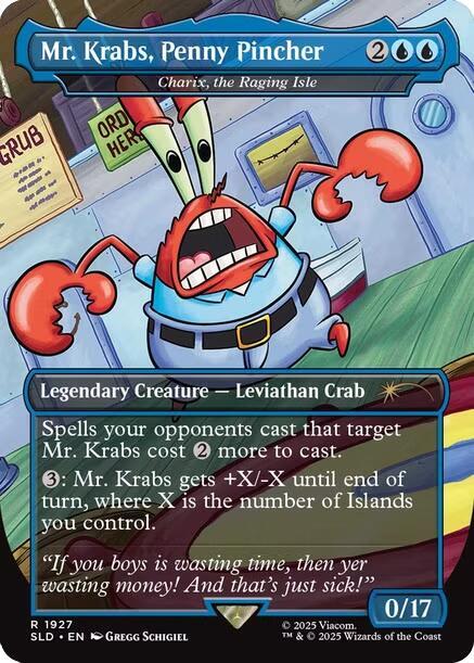 Mr. Krabs, Penny Pincher - Charix, the Raging Isle (1927) [Secret Lair Drop]