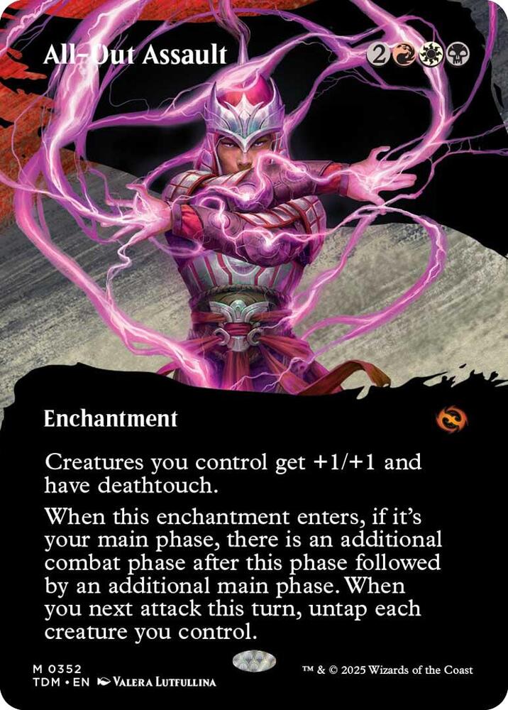All-Out Assault (Borderless) (352) [Tarkir: Dragonstorm]