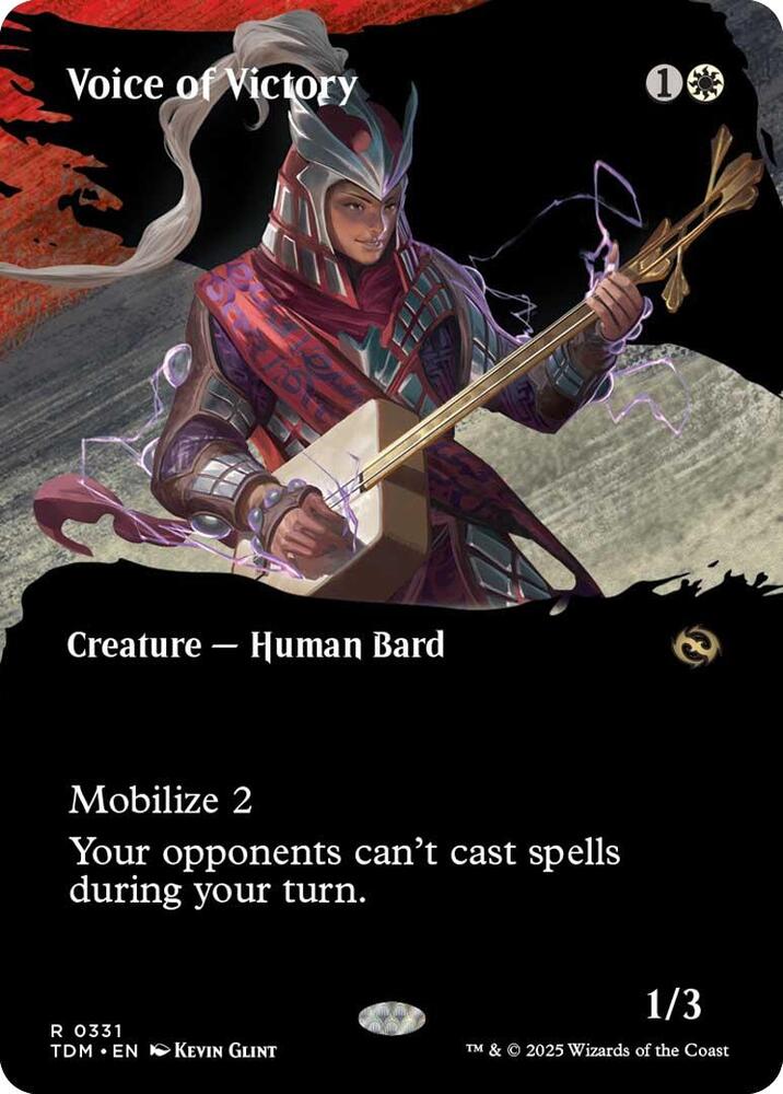 Voice of Victory (Borderless) (331) [Tarkir: Dragonstorm]