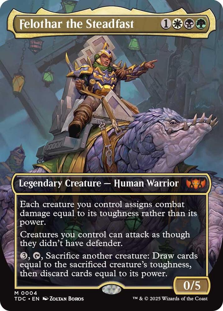 Felothar the Steadfast (Borderless) (4) [Tarkir: Dragonstorm Commander]