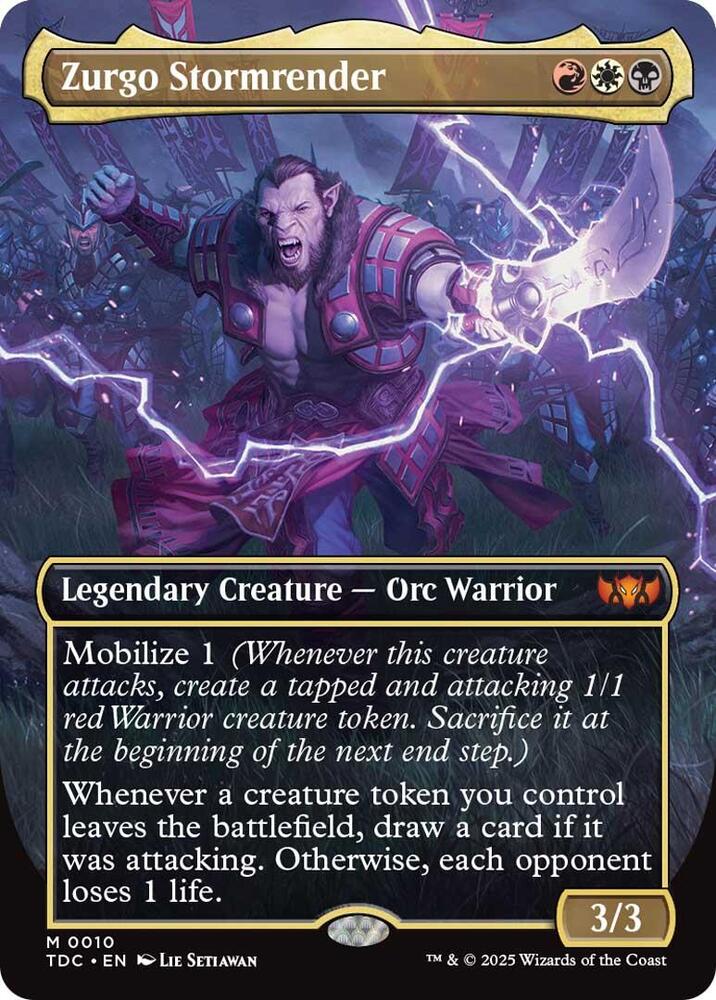 Zurgo Stormrender (Borderless) (10) [Tarkir: Dragonstorm Commander]