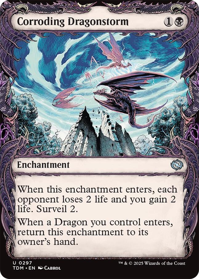 Corroding Dragonstorm (Showcase) (297) [Tarkir: Dragonstorm]