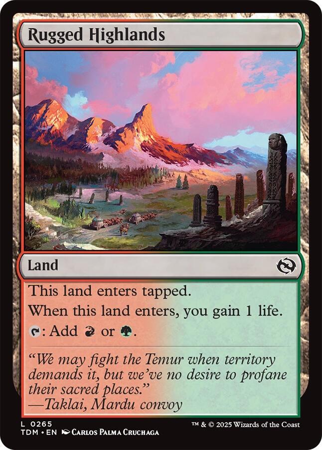 Rugged Highlands (265) [Tarkir: Dragonstorm]