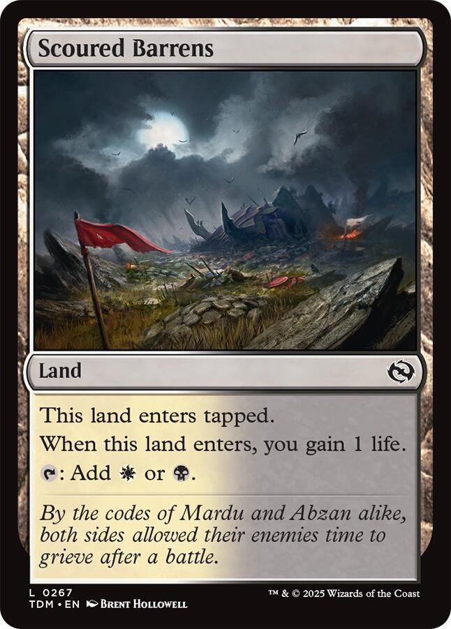 Scoured Barrens (267) [Tarkir: Dragonstorm]