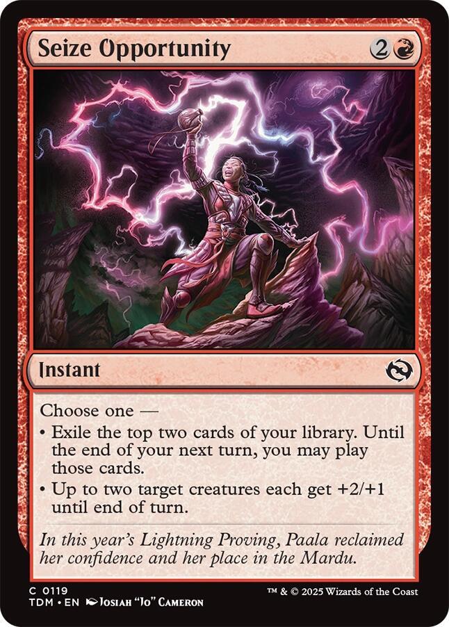 Seize Opportunity (119) [Tarkir: Dragonstorm]