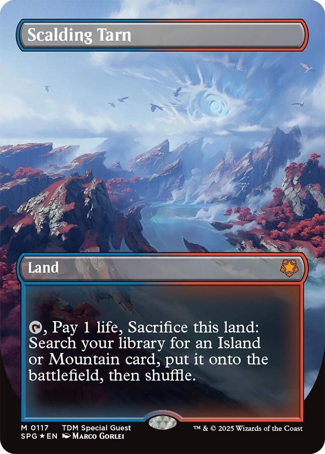 Scalding Tarn (Borderless) (Dragonscale Foil) (117) [Special Guests]