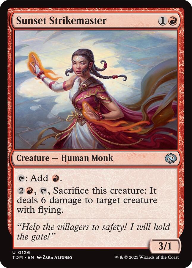 Sunset Strikemaster (126) [Tarkir: Dragonstorm]