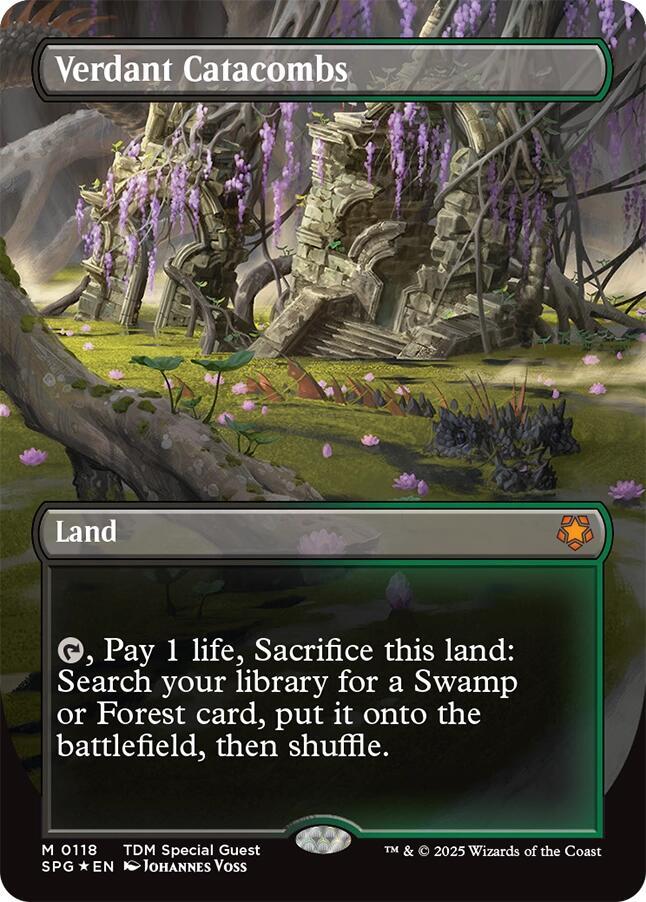 Verdant Catacombs (Borderless) (Dragonscale Foil) (118) [Special Guests]