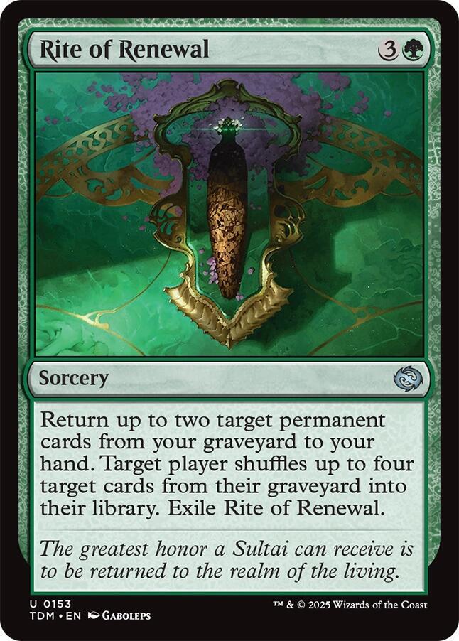 Rite of Renewal (153) [Tarkir: Dragonstorm]