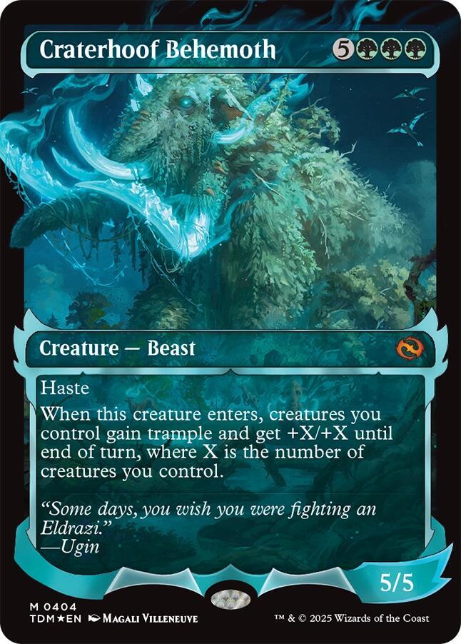 Craterhoof Behemoth (Showcase) (404) [Tarkir: Dragonstorm]