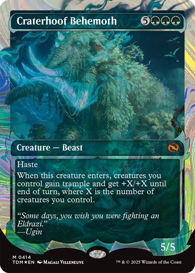 Craterhoof Behemoth (Showcase) (Halo Foil) (414) [Tarkir: Dragonstorm]