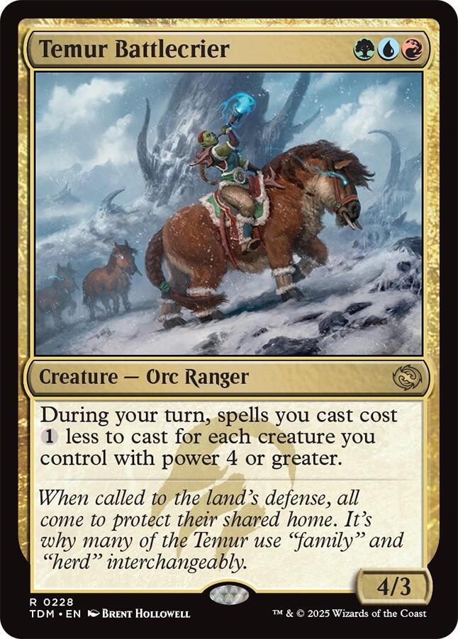 Temur Battlecrier (228) [Tarkir: Dragonstorm]