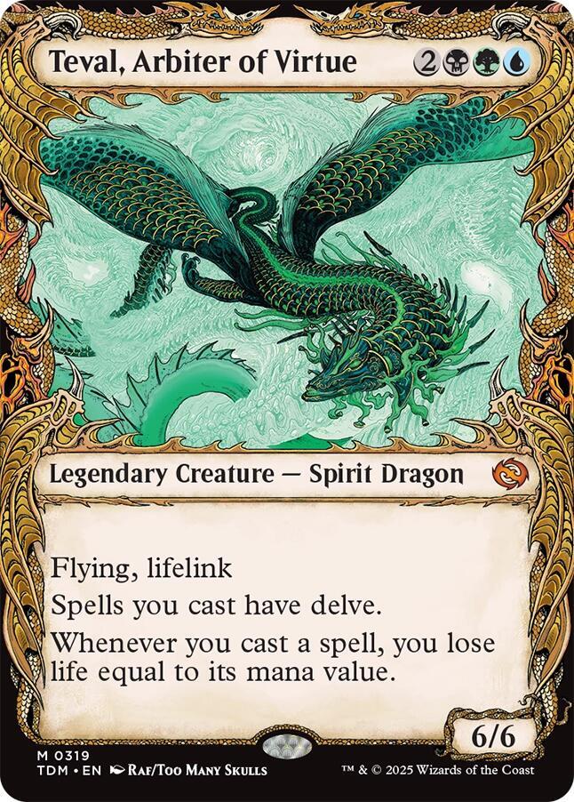 Teval, Arbiter of Virtue (Showcase) (319) [Tarkir: Dragonstorm]