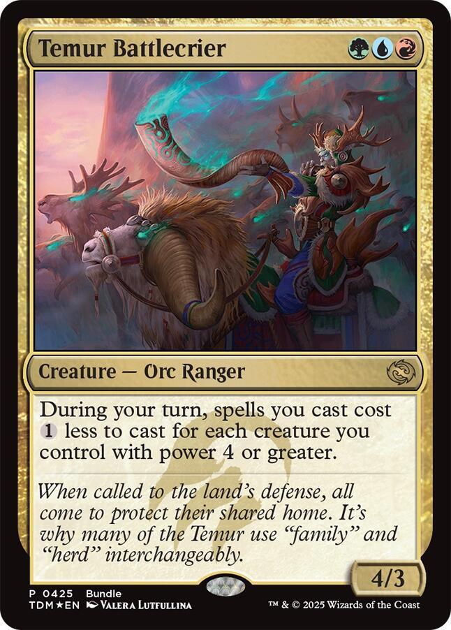 Temur Battlecrier (TDM Bundle) (425) [Unique and Miscellaneous Promos]