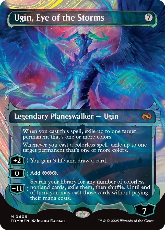 Ugin, Eye of the Storms (Showcase) (Halo Foil) (409) [Tarkir: Dragonstorm]