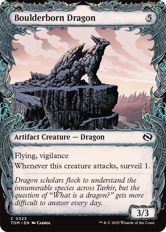 Boulderborn Dragon (Showcase) (323) [Tarkir: Dragonstorm]