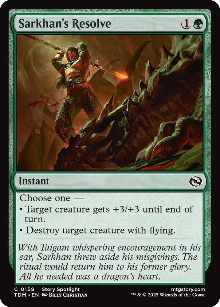 Sarkhan's Resolve (158) [Tarkir: Dragonstorm]