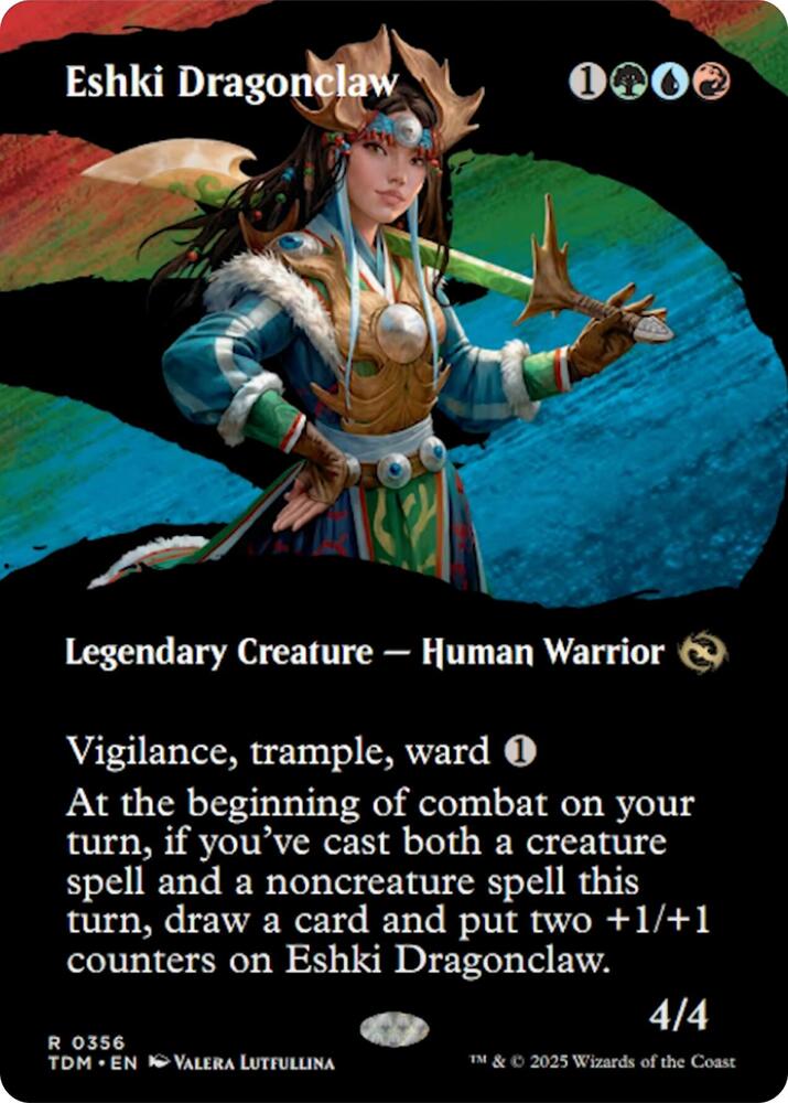 Eshki Dragonclaw (Borderless) (356) [Tarkir: Dragonstorm]