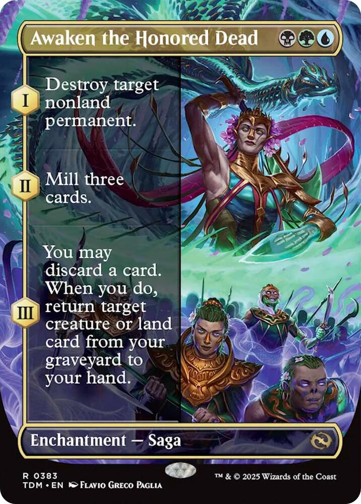Awaken the Honored Dead (Borderless) (383) [Tarkir: Dragonstorm]