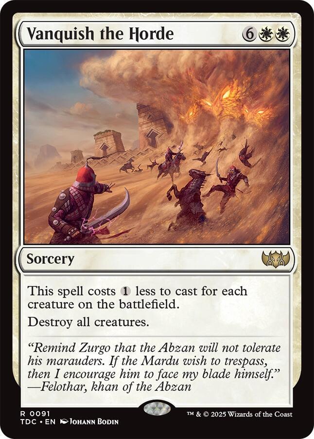 Vanquish the Horde (91) [Tarkir: Dragonstorm Commander]