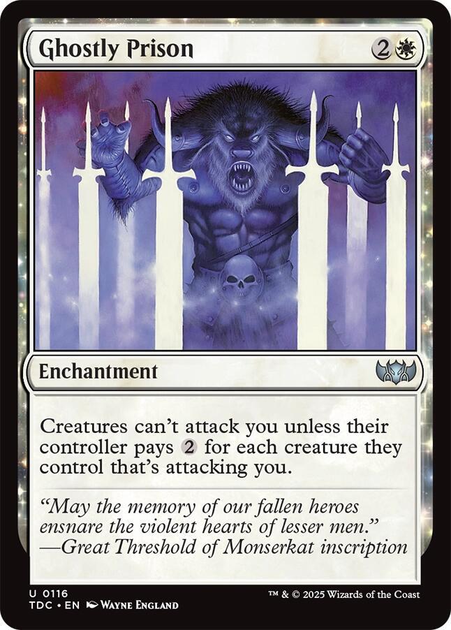Ghostly Prison (116) [Tarkir: Dragonstorm Commander]