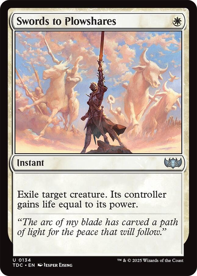 Swords to Plowshares (134) [Tarkir: Dragonstorm Commander]