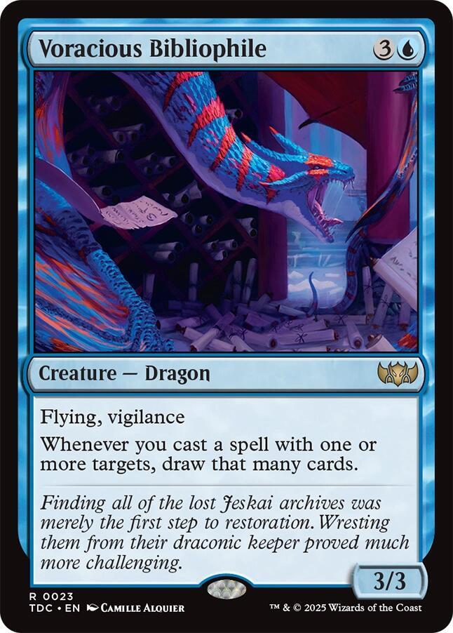 Voracious Bibliophile (23) [Tarkir: Dragonstorm Commander]
