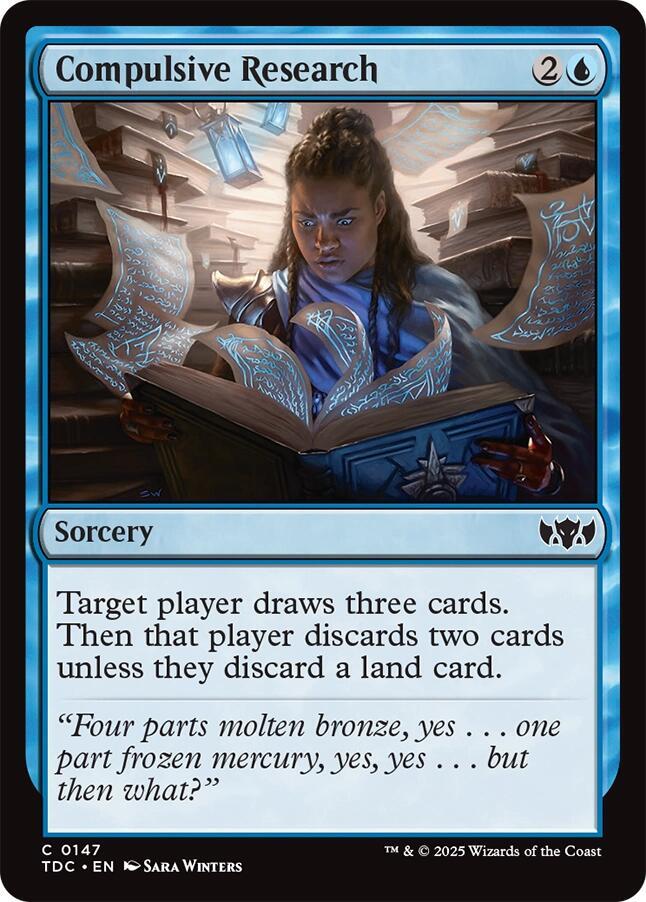 Compulsive Research (147) [Tarkir: Dragonstorm Commander]