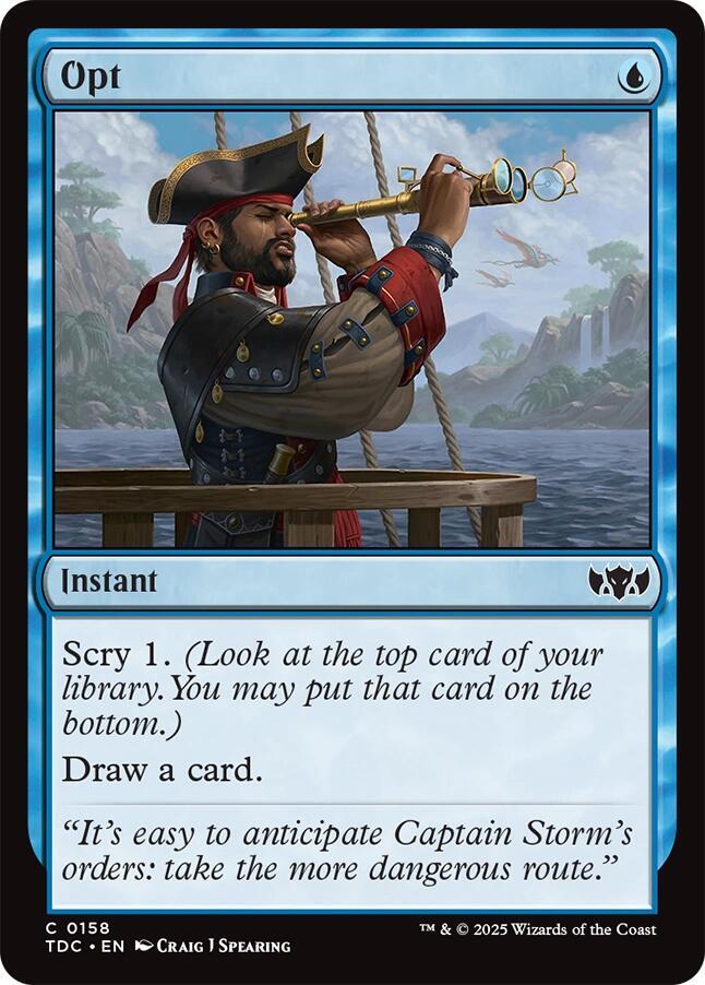 Opt (158) [Tarkir: Dragonstorm Commander]