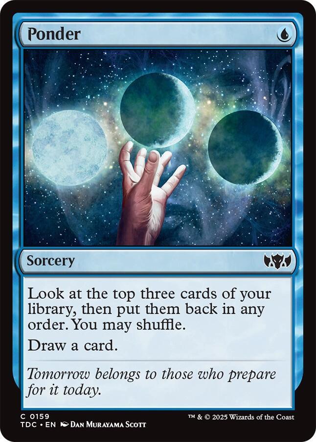 Ponder (159) [Tarkir: Dragonstorm Commander]