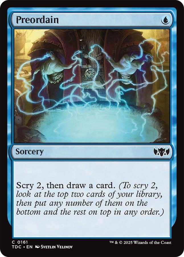 Preordain (161) [Tarkir: Dragonstorm Commander]