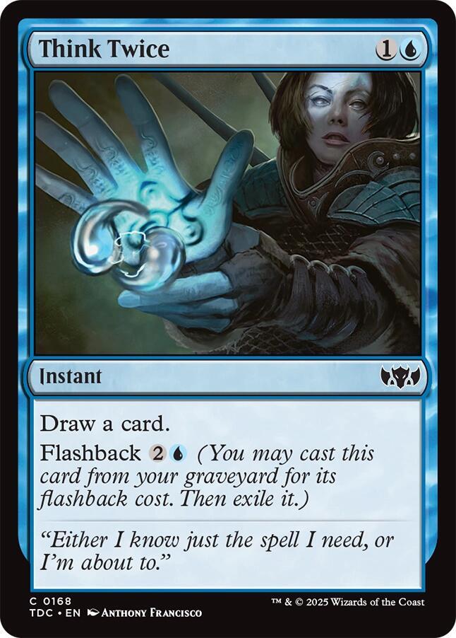 Think Twice (168) [Tarkir: Dragonstorm Commander]