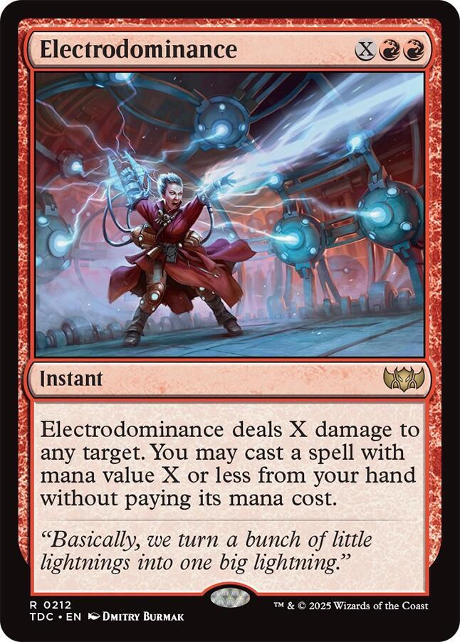 Electrodominance (212) [Tarkir: Dragonstorm Commander]