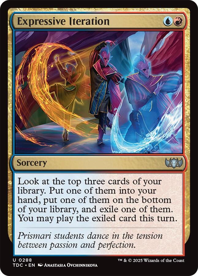 Expressive Iteration (288) [Tarkir: Dragonstorm Commander]