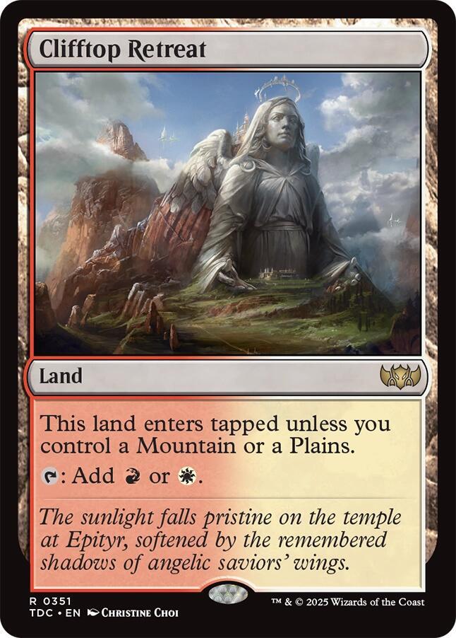 Clifftop Retreat (351) [Tarkir: Dragonstorm Commander]