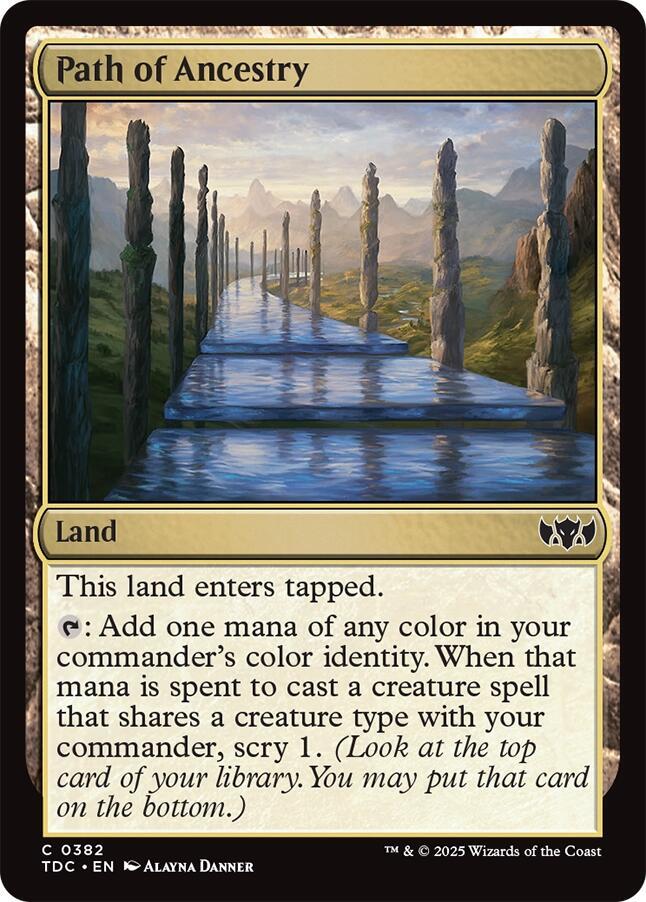 Path of Ancestry (382) [Tarkir: Dragonstorm Commander]