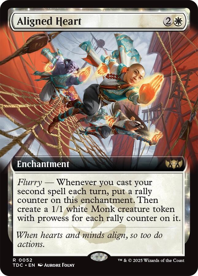 Aligned Heart (Extended Art) (52) [Tarkir: Dragonstorm Commander]