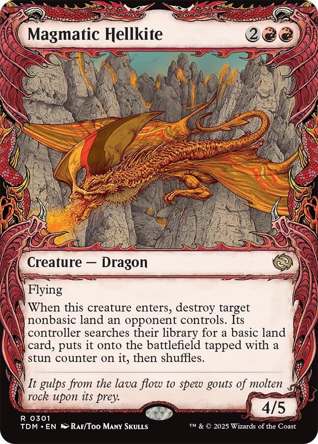 Magmatic Hellkite (Showcase) (301) [Tarkir: Dragonstorm]