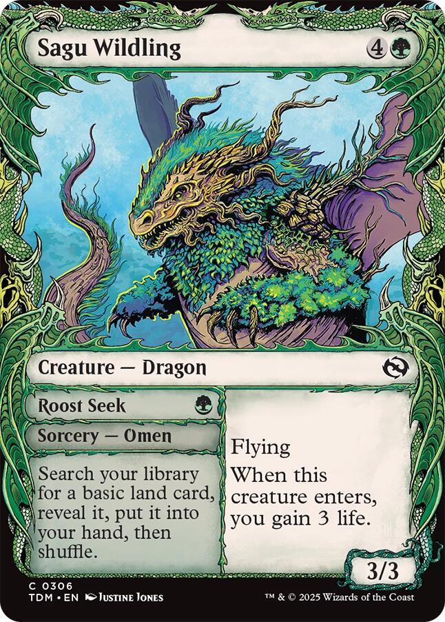 Sagu Wildling (Showcase) (306) [Tarkir: Dragonstorm]