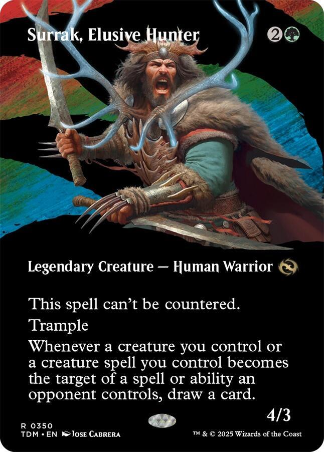 Surrak, Elusive Hunter (Borderless) (350) [Tarkir: Dragonstorm]