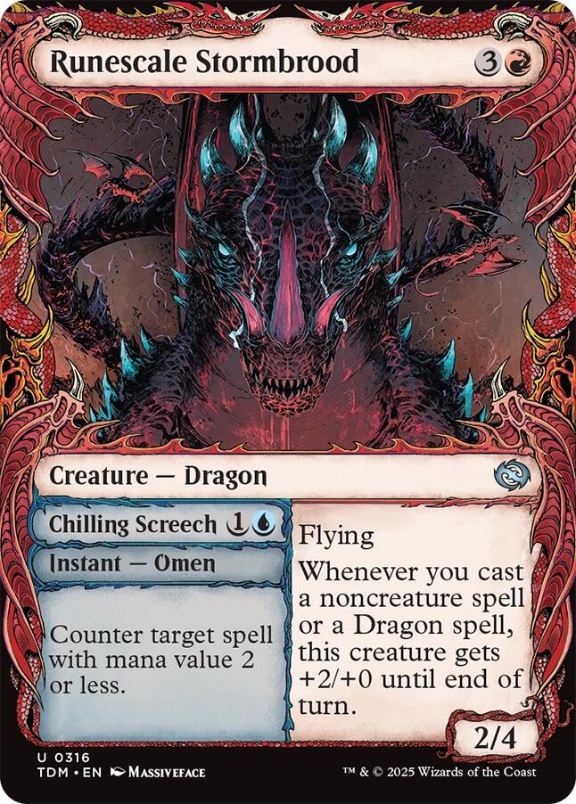 Runescale Stormbrood (Showcase) (316) [Tarkir: Dragonstorm]