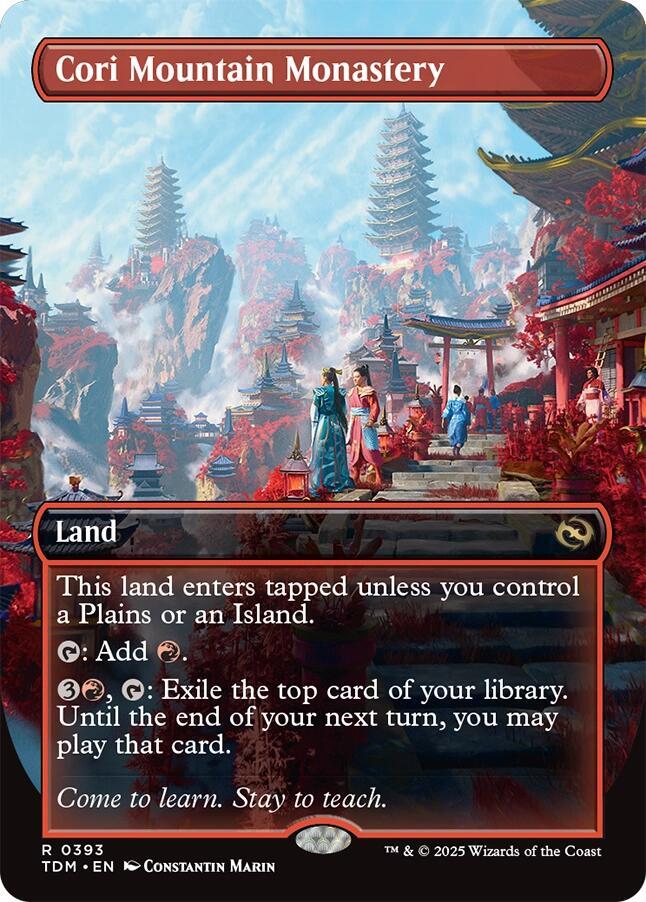 Cori Mountain Monastery (Borderless) (393) [Tarkir: Dragonstorm]