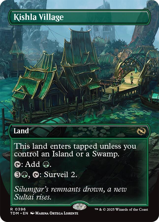 Kishla Village (Borderless) (396) [Tarkir: Dragonstorm]