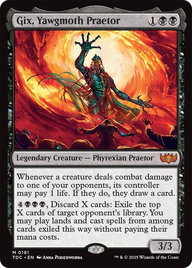 Gix, Yawgmoth Praetor (181) [Tarkir: Dragonstorm Commander]