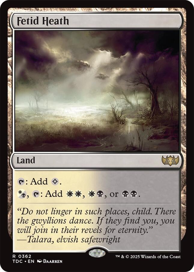 Fetid Heath (362) [Tarkir: Dragonstorm Commander]