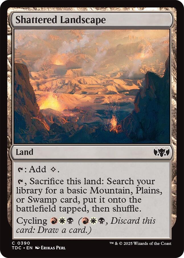 Shattered Landscape (390) [Tarkir: Dragonstorm Commander]