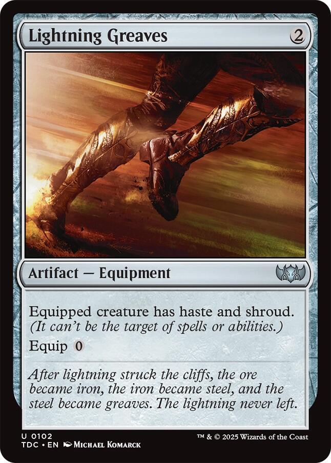 Lightning Greaves (102) [Tarkir: Dragonstorm Commander]