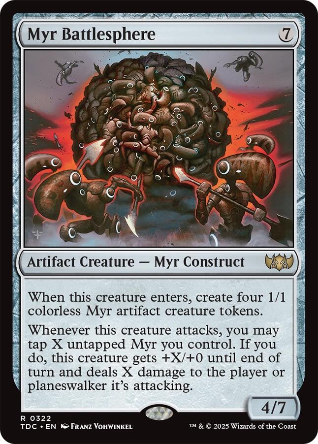 Myr Battlesphere (322) [Tarkir: Dragonstorm Commander]
