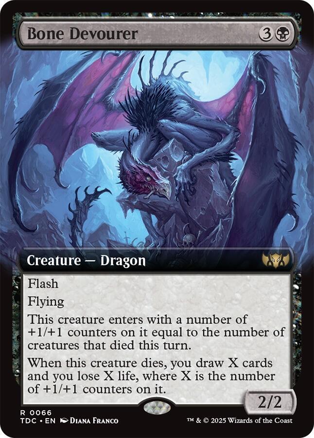 Bone Devourer (Extended Art) (66) [Tarkir: Dragonstorm Commander]